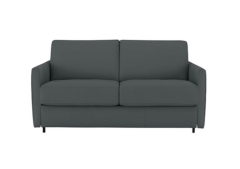 Nicoletti - Alcova 2 Seater Leather Sofa Bed with Slim Arms - Botero Ottanio