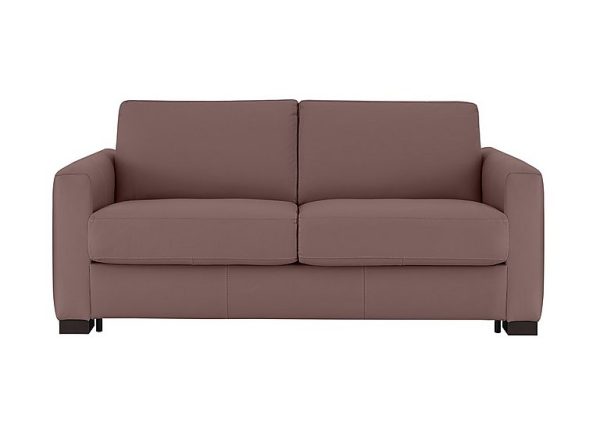 Nicoletti  Alcova 25 Seater Leather Sofa Bed with Box Arms  Botero Cipria | Bed Sava