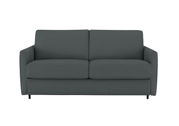 Nicoletti  Alcova 25 Seater Leather Sofa Bed with Slim Arms  Botero Ottanio | Bed Sava