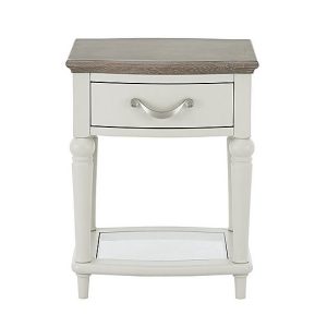 Furnitureland  Annecy Lamp Table  Soft Grey | Bed Sava