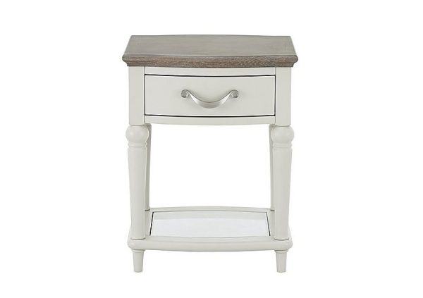 Furnitureland  Annecy Lamp Table  Soft Grey | Bed Sava