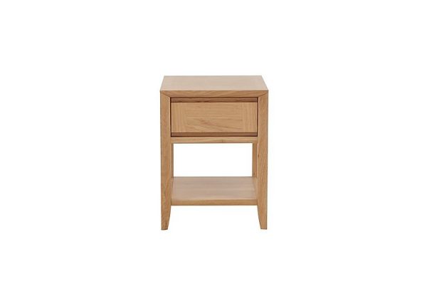 Duplex Lamp Table with Drawer  Oak | Bed Sava