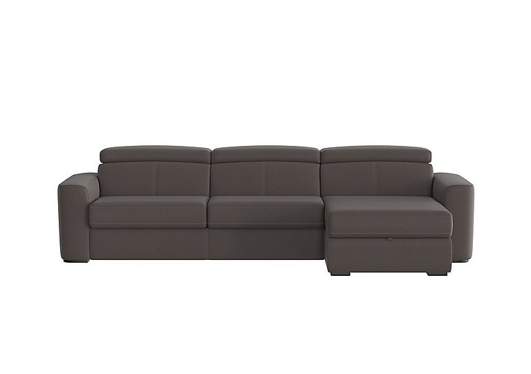 Infinity Fabric Right Hand Facing Corner Chaise Sofa Bed with Storage - Dark Grey