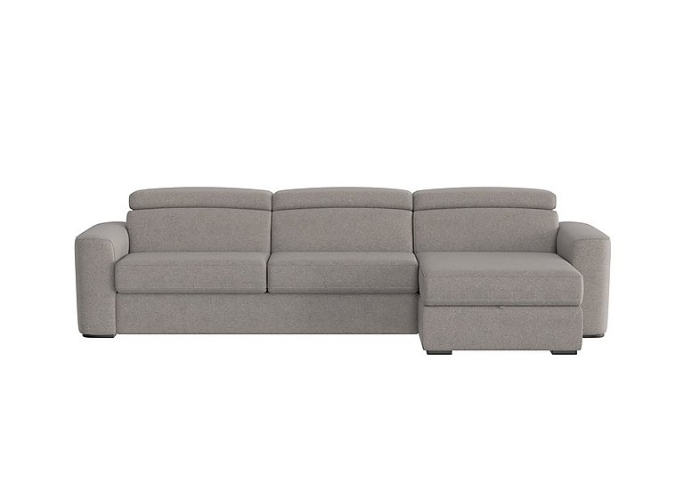 Infinity Fabric Right Hand Facing Corner Chaise Sofa Bed with Storage - Wild Dove