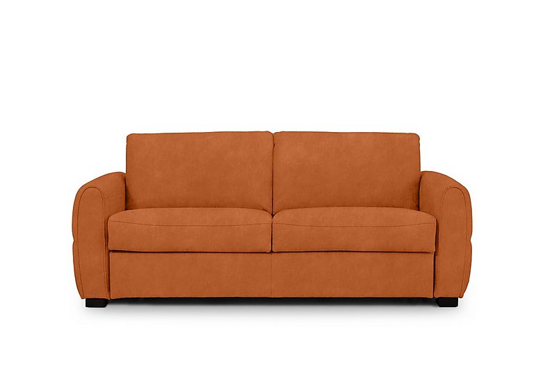 Jaxx Fabric Sofa Bed with Arch Arms - Dexter Pumpkin