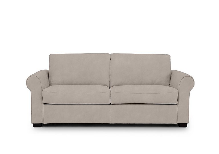 Jaxx Fabric Sofa Bed with Scroll Arms - Dexter Ivory