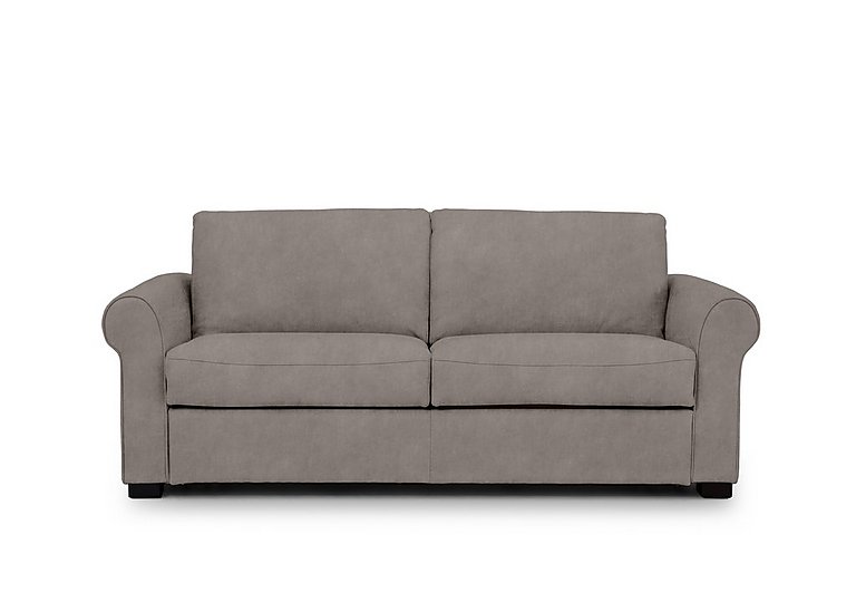 Jaxx Fabric Sofa Bed with Scroll Arms - Dexter Mocha
