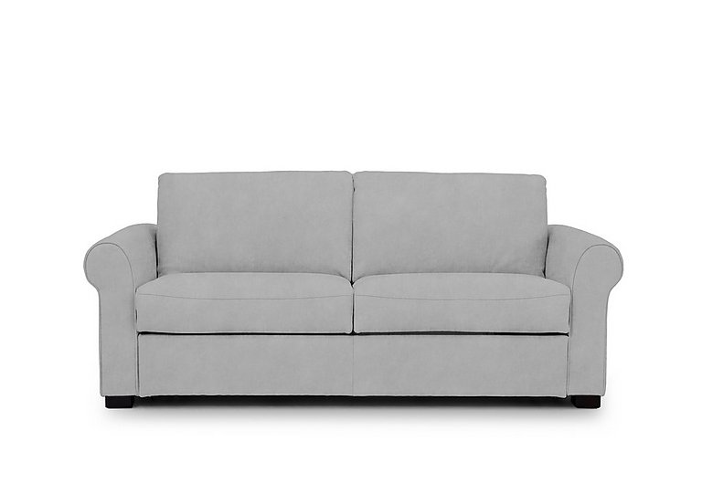 Jaxx Fabric Sofa Bed with Scroll Arms - Dexter Smoke