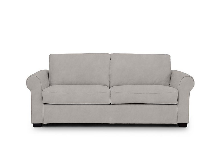 Jaxx Fabric Sofa Bed with Scroll Arms - Dexter Stone