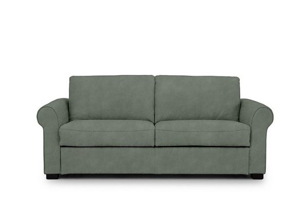 Jaxx Fabric Sofa Bed with Scroll Arms  Dexter Fern | Bed Sava