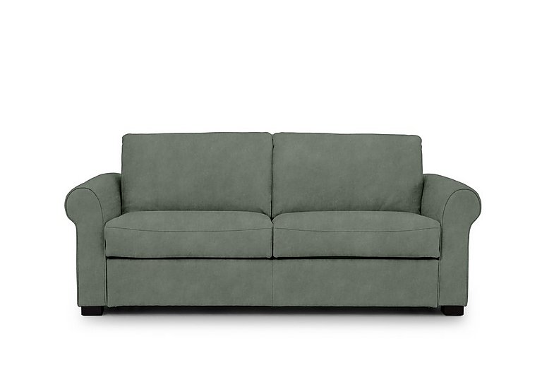 Jaxx Fabric Sofa Bed with Scroll Arms - Dexter Fern