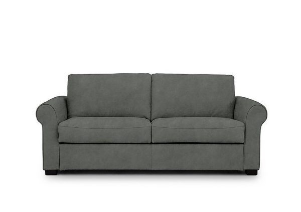 Jaxx Fabric Sofa Bed with Scroll Arms  Dexter Moss | Bed Sava