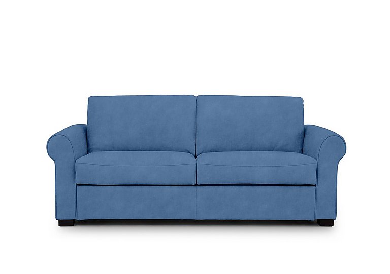 Jaxx Fabric Sofa Bed with Scroll Arms - Dexter Wave