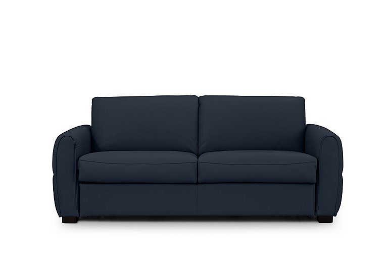 Jaxx Leather Sofa Bed with Arch Arms - Peacock