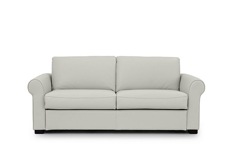 Jaxx Leather Sofa Bed with Scroll Arms