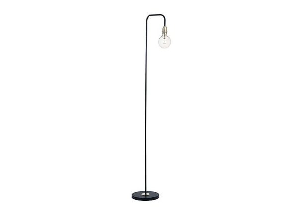 Kiefer Floor Lamp  Black  Antique Brass | Bed Sava