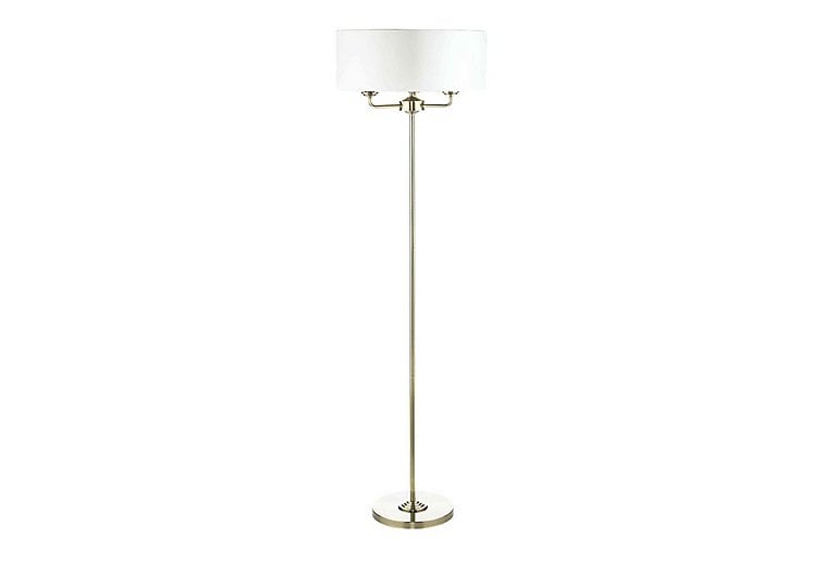 Laura Ashley - Sorrento 3 Light Floor Lamp - Antique Brass