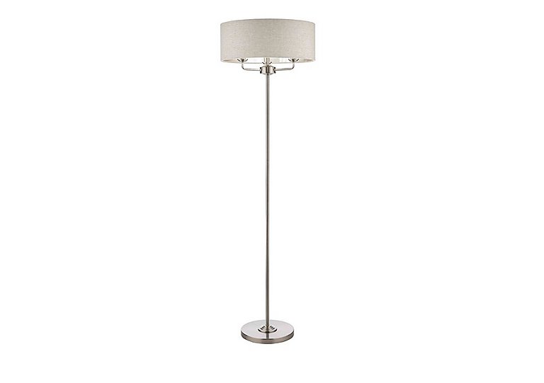 Laura Ashley - Sorrento 3 Light Floor Lamp - Nickel