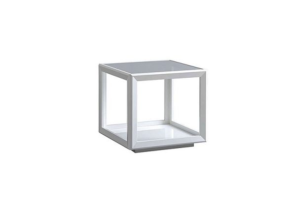 Palazzo Lamp Table  Glossy White | Bed Sava