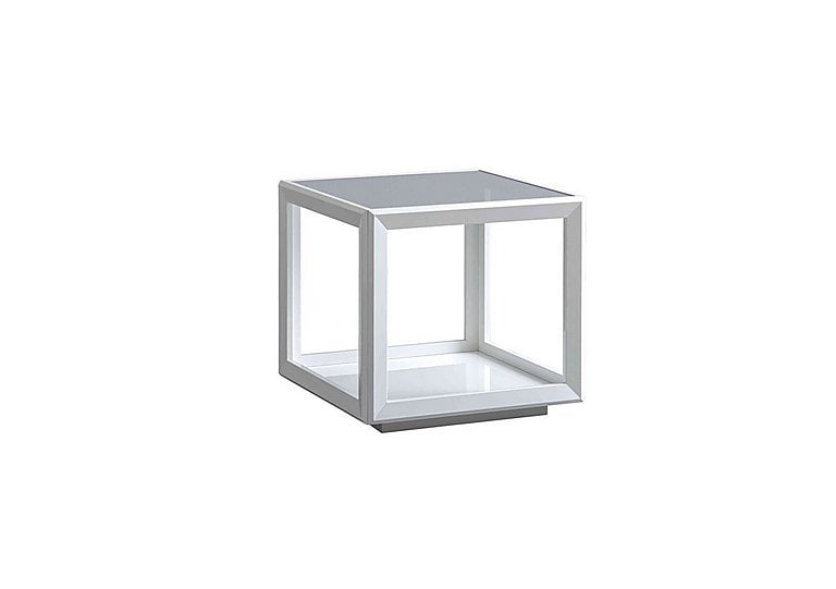 Palazzo Lamp Table - Glossy White