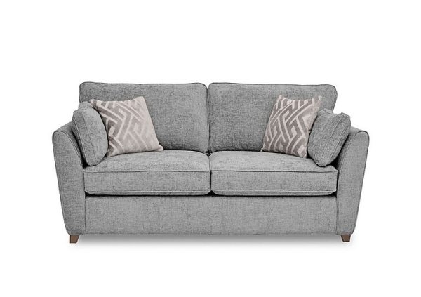 Tabitha 3 Seater Sofa Bed  Silver | Bed Sava