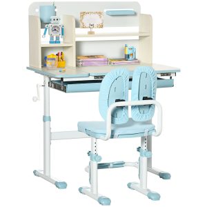 Kids Desk and Chair Set Height Adjustable Study Table for 3 12 Years | Bed Sava