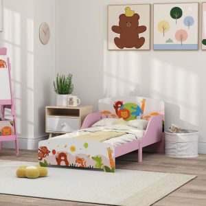 Toddler Bed Cute Animal Themed Kids Bed Frame 143 x 77 x 60cm | Bed Sava