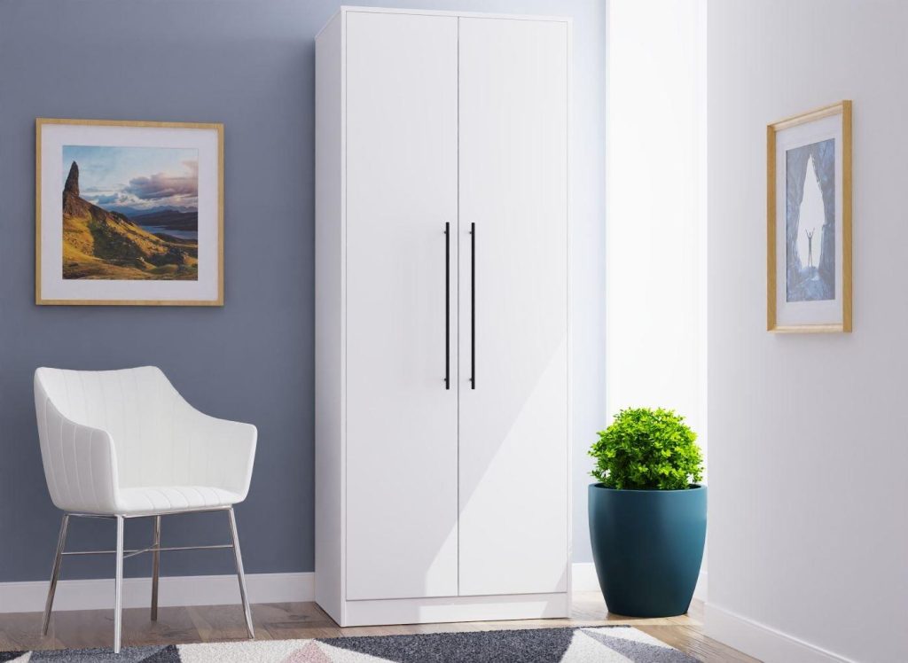 Oregon 2-Door Wardrobe - White