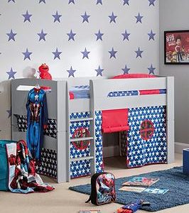Julian Bowen Nova Midsleeper Bed With Blue Star Tent | Bed Sava