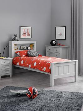 Julian Bowen Maine Bookcase Bed 90 Cm - Dove Grey
