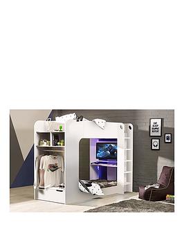 Julian Bowen Impact Gaming Bunk Bed - White