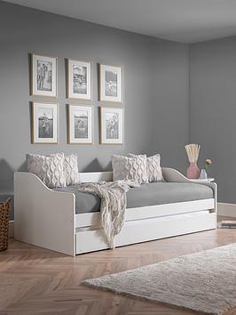 Julian Bowen Elba Daybed Frame With Guest Bed - White