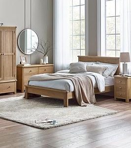 Julian Bowen Memphis Limed Oak 135Cm Double Bed | Bed Sava
