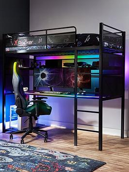 X Rocker Battle Bunk Rgb Sync Gaming Bed