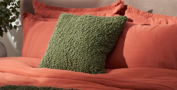 Boucle Cushion  Lichen | Bed Sava