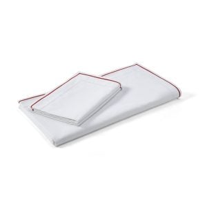 Cotton Collection Ladder Stitch Bed Linen Set  Rust Super King | Bed Sava
