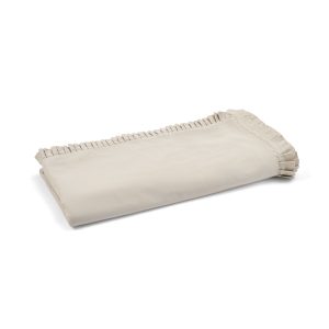 Cotton Collection Frill Duvet Cover  Natural Double | Bed Sava