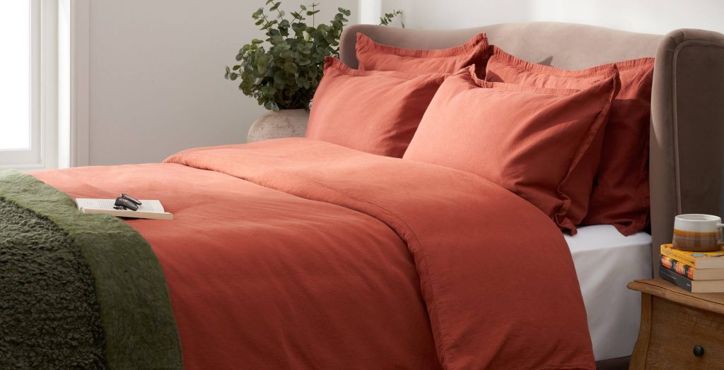 Natural Collection Duvet Cover - Rust, Double
