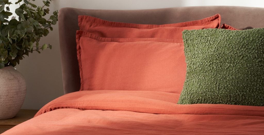 Natural Collection Pillowcase Pair - Rust