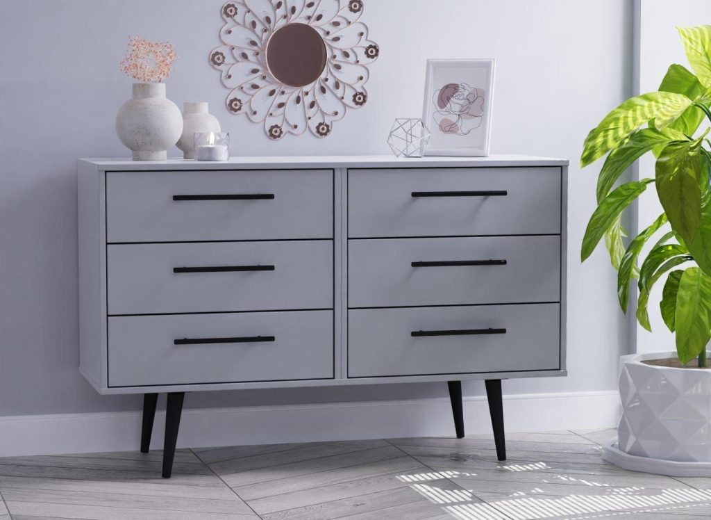 Oregon 6-Drawer Chest - Grey