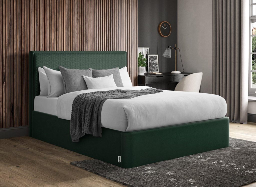 TEMPUR Reign Bed Frame - 4'6 Double - Green