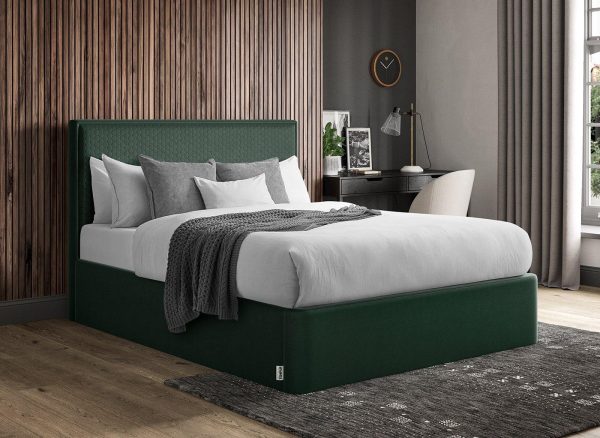 TEMPUR Reign Bed Frame  60 Super King  Green | Bed Sava