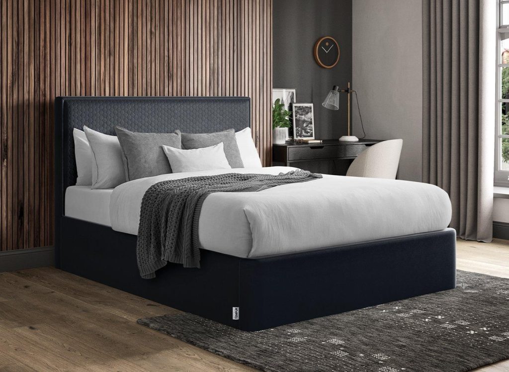 TEMPUR Reign Bed Frame - 5'0 King - Blue