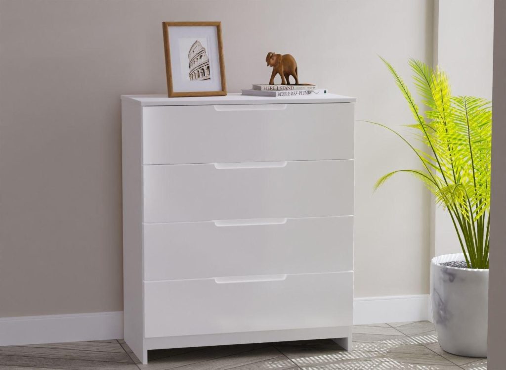 Houston 4-Drawer Chest - White