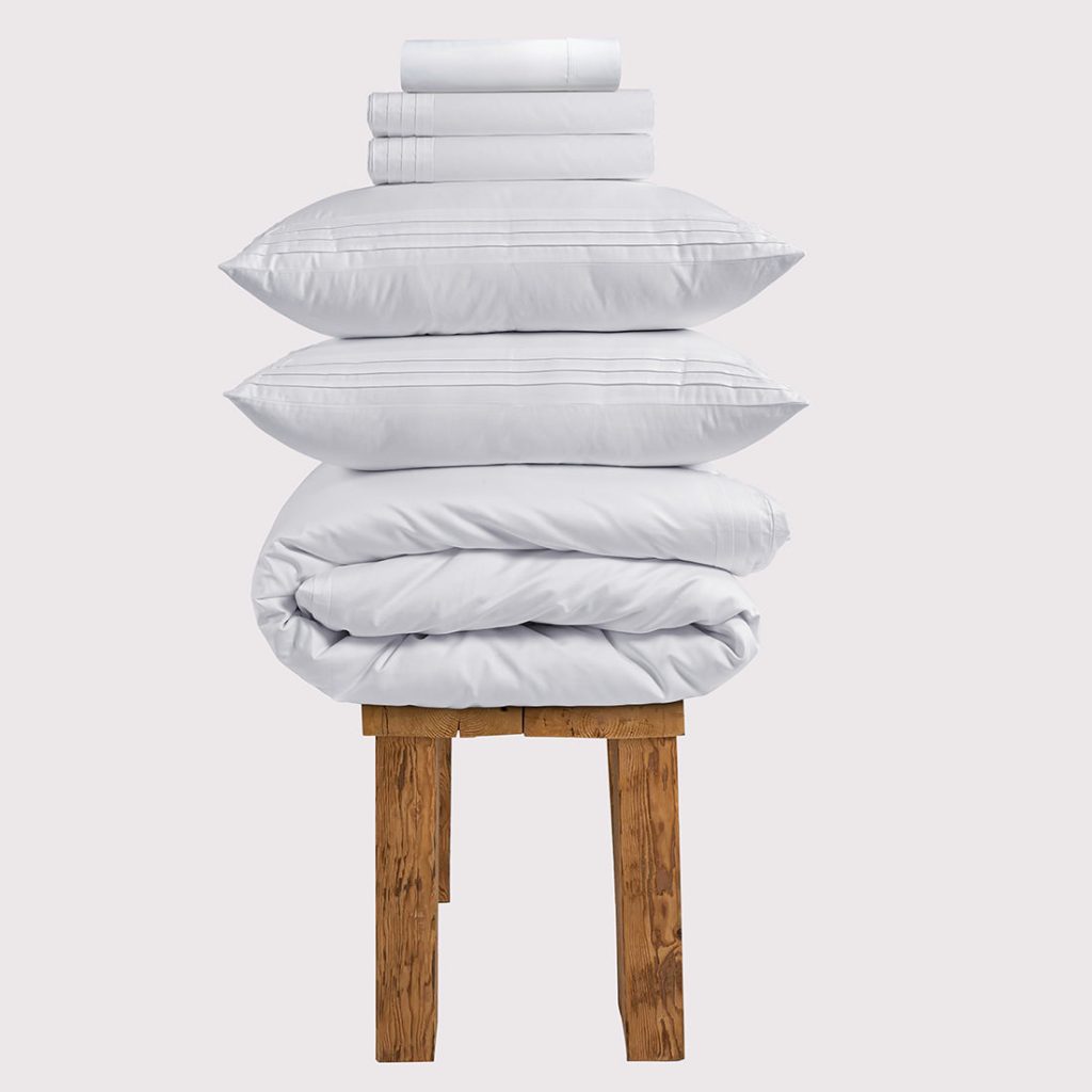 800 Thread Count Egyptian Cotton Regalwood LUXE Bedding Set - Brilliant White, Super King / Brilliant White