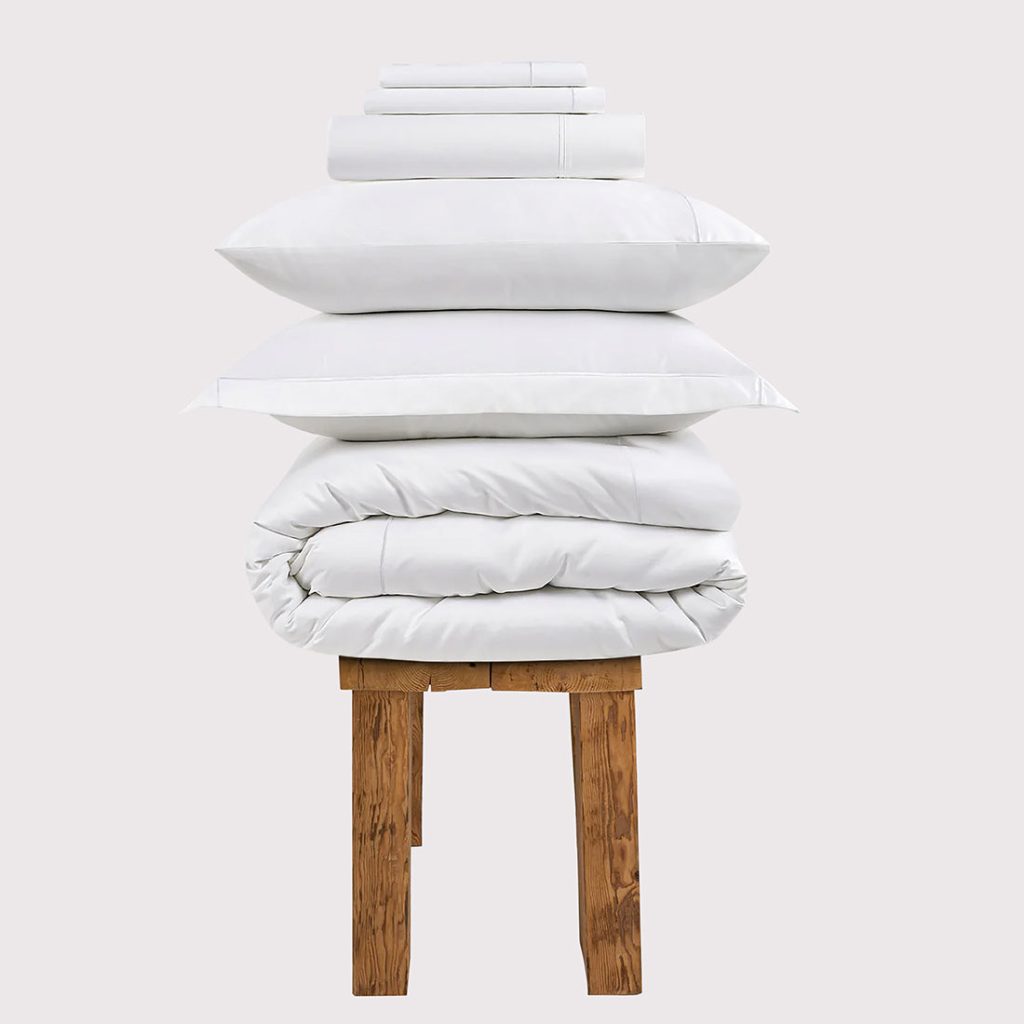 800 Thread Count Egyptian Cotton Kensington Lux Buttery Smooth Duvet Cover - White Bedding Set, Super King / White