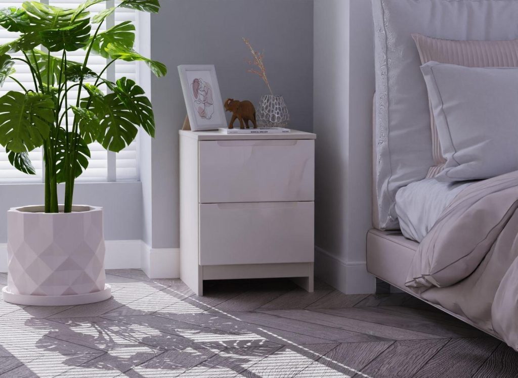 Houston Bedside Table - Brown