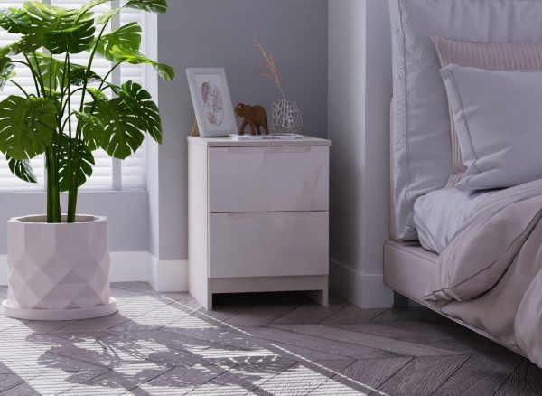 Houston Bedside Table  Brown | Bed Sava