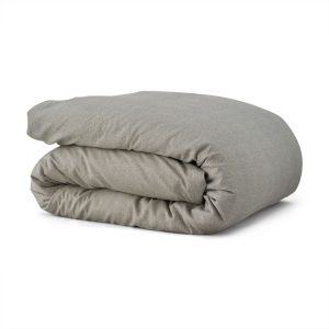 Cotton Collection Soft Jacquard Duvet Cover  Sage King | Bed Sava
