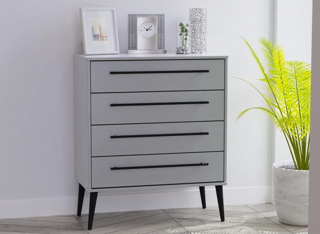 Oregon 4-Drawer Chest - Grey